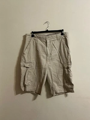 Pantalones Cortos OTB Para Hombre Auténticos Mezcla de Algodón TWILL Frente Plano CARGO Caqui Talla 38 Foto 1 de 4