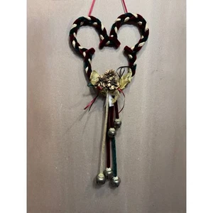 Disney Velvet Mickey Ears Jingle Bells Wall Hanging Door Knob Chimes - Picture 1 of 2