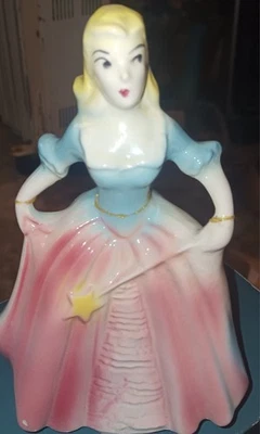 Cinderella Porcelain Bank Vintage Collectible 1950s Rare - Image 1 of 4