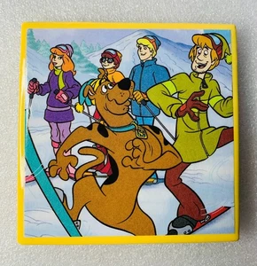 Ceramic Tile Coasters: Scooby-Doo Handmade YELLOW - Picture 1 of 2