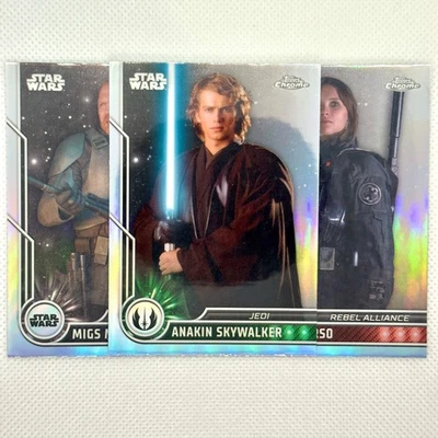 2023 Topps Chrome Star Wars Refractor Cards – You Pick – Buy 4 Save 25% - Image 1 of 2