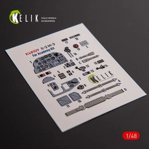 Calcomanías 3D interiores IL-2M3 (para academia/miniaturas precisas) 1:48 K48109 - Imagen 1 de 6