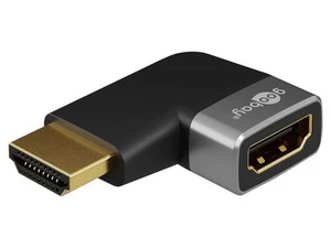 GOOBAY HDMI-Adapter 72010 90° horizontal 8k 60Hz vergoldet - Bild 1 von 3
