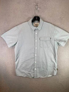 Howler Brothers Shirt Men's Small Blue San Gabriel Short Sleeve Button Geometric - Picture 1 of 11