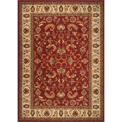 Tapete de área interna Royalty vermelho/marfim 8 pés X 10 pés - Imagem 1 de 4