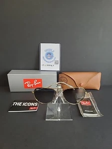 Ray-Ban Aviator Sunglasses RB3026 Large 62-14mm Gold Frame & Gray Lenses 001/33 - Picture 1 of 7