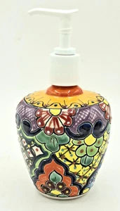 SOAP DISPENSER Talavera Ceramic Home Bathroom Kitchen Hand Soap Lotion Dispenser - Picture 1 of 6