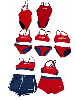 SPEEDO Lifeguard Top Female Red  Guard  (All pieces sold together as a set) - Image 1 of 4