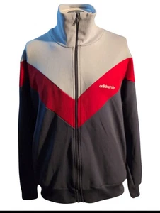 90er Vintage Adidas Regenjacke Gr. 40/42 dunkelblau und grün made in Malaysia - Bild 1 von 5