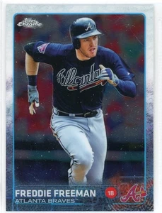 2015 Topps Chrome #105 Freddie Freeman 2 Card Lot !! - Picture 1 of 2