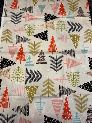 Alexander Henry "Holiday Pines" 2018 Fuera de Uso BTHY Acolchado Algodón Té Color Foto 1 de 3