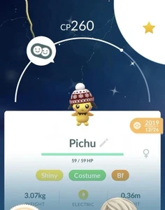 Pokemon Trade Go -Shiny Baby Pichu Beanie Hat Costume  - Trade Go - Picture 1 of 1