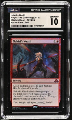 NAHIRI'S WRATH Eldritch Moon Foil Mythic CGC 10 Gem Mint MTG [Nostalgium] - Image 1 of 2