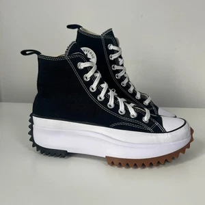 Converse Run Star Hike Platform Chunky Sole Shoes Women's Black - Size 5.5 UK - Picture 1 of 16