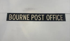 BOURNE POST OFFICE - Aldershot 298 Bus Destination Blind 1960s 31” Gift - Picture 1 of 13