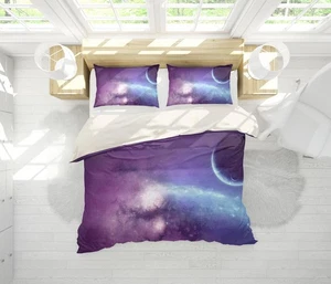 3D Color Starry Sky Quilt Cover Set Bedding Set Pillowcases 31 - Picture 1 of 4