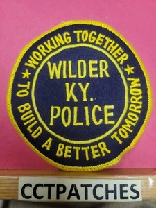 WILDER, KENTUCKY POLICE SHOULDER PATCH KY - Picture 1 of 2