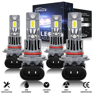For Chevy C1500 2500 3500 1990-1998 LED Headlight Hi Low Bulbs Kit Super Bright - Bild 1 von 11