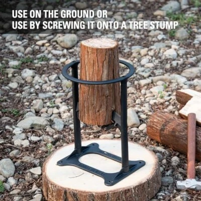 MARVOWARE XXL 9" Kindling Splitter CastIron Firewood Cutter Log Splitter for Home/Campsite