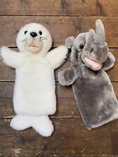 The puppet company Bundle rhino Seal hand puppets