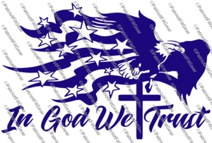 In God We Trust,Faith Family Freedom,One Nation Under God,Sticker,Vinyl Decal - Picture 1 of 11