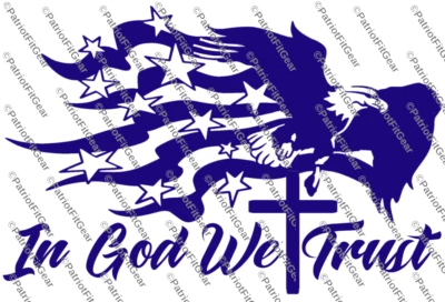 In God We Trust, Faith Family Freedom, One Nation Under God, Cross, calcomanía de vinilo Foto 1 de 4