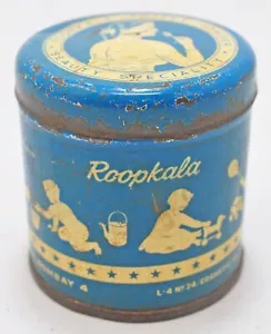 Vintage Ad Sign Tin Box Roopkala Powder Original Old Printed - Picture 1 of 7