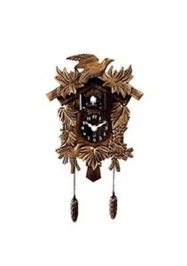 Kuckucksuhr klingelnd Vintage Kuckuck Wanduhr singender Vogeluhr Wohnkultur... - Bild 1 von 5