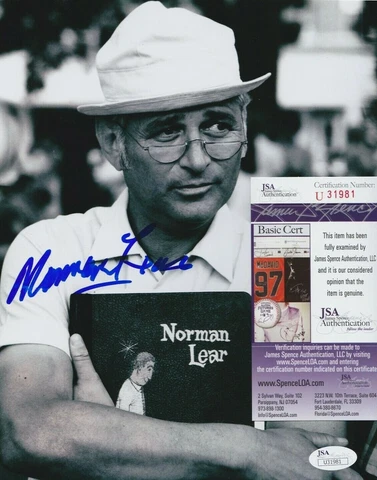 Norman Lear Signed 8x10 Photo JSA COA #U31981 All in the Family Sanford and Son Cover