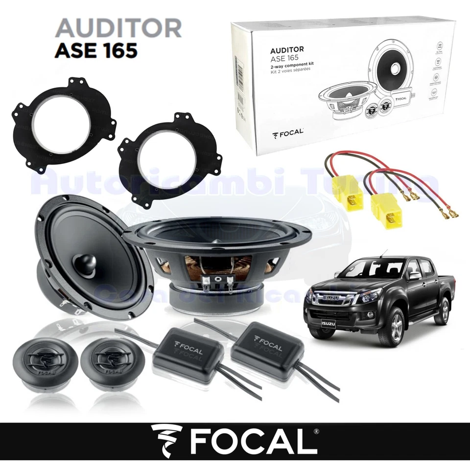 Casse Altoparlanti anteriori 165mm FOCAL AUDITOR ASE165 120w per ISUZU D-MAX II - Immagine 1 di 4