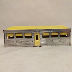 Vintage PLASTICVILLE O Diner  CHROME/Silver and YELLOW 