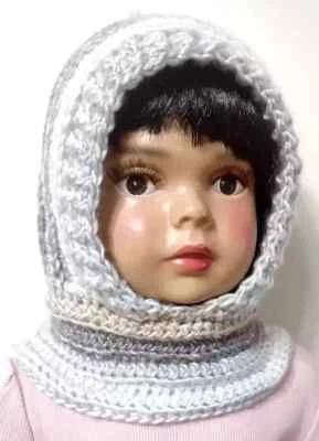 Hecho a mano ganchillo bebé sombrero capucha capucha niño pequeño 1-3 años regaliz marrón hecho en EE. UU. Foto 1 de 2