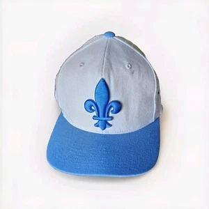 Cappello Mitchell Ness Vintage Lana Bianca Regolabile Strapback Fleur De Lis Cap - Foto 1 di 6