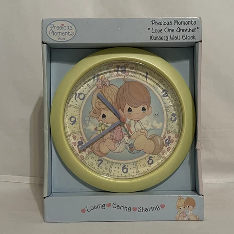 NOS 8 1/2" Precious Moments  “Love One Another" Nursery Wall Clock Cover