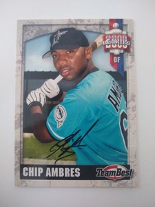 2000 Team Best Rookies Autograph Chip Ambres RC Rookie Baseball Card
