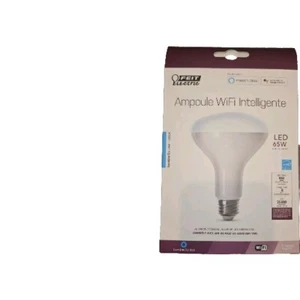 Feit Electric BR30 E26 (Medium) Smart WiFi LED Light Bulb Daylight 65 Watt Flood - Picture 1 of 4