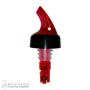 SALE Measured Pourer 30mL Red Posi-Pour Spirit Nip Shot Bar Liquor Bottle - Picture 1 of 3