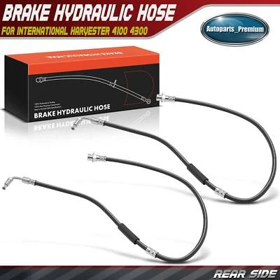 2x Rear Left & Right Brake Hydraulic Hose for International Harvester 4100 4300 - Image 1 of 4