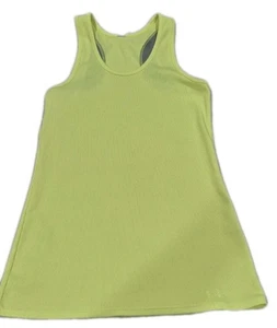 Under Armour Women's Size Medium Fitted Racer Tank Top Heat Gear Neon Green - Picture 1 of 11