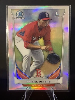 Bowman Chrome Refractor Rafael Devers RC 2014 #CTP-37 SF Giants casi nuevo-como nuevo Foto 1 de 2