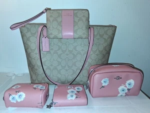 Coach Luxus Signature Tasche Schultertasche PVC Leder 5 Stück Set A2154-4455 - Bild 1 von 7