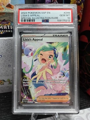 Lisia's Appeal 246/191 Sv08: Surging Sparks Holo PSA 10 Pokemon - Image 1 of 4