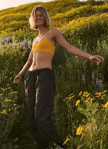 NWT Free People Movement Fly By Night Water Resistant Hiking Pants $78 Black L - Picture 1 of 16