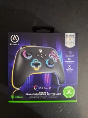 PowerA Advantage Wired Controller for Xbox Series X|S with Lumectra – Black - Image 1 of 4