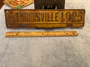 1925 Thomasville North Carolina NC City Nummernschild - Bild 1 von 7