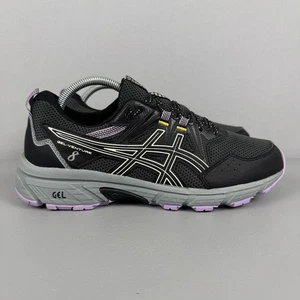 Asics Gel Venture 8 Running Sneakers Snoes Womens 11 Wide Black/Purple 1012A706 - Picture 1 of 9