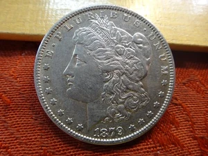 1879 United States Morgan Silver Dollar $1 (Cleaned) Lot 10-2 - No Reserve - Picture 1 of 3