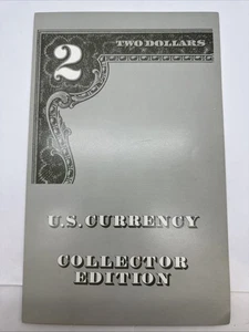 1976 TWO DOLLAR STAR NOTES UNCUT SHEET OF FOUR NOTES IN COLLECTOR EDITION FOLDER - Picture 1 of 5