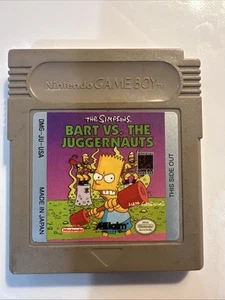 Simpsons: Bart Vs. the Juggernauts (Nintendo Gameboy) Cartridge Only - Tested - Afbeelding 1 van 2