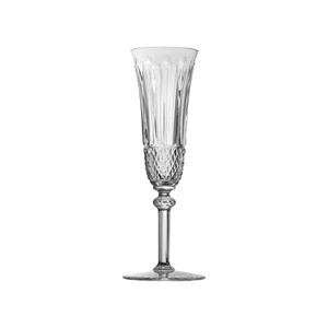 ST LOUIS Crystal - TOMMY Design - Champagne Flute Glass / Glasses - 8" - Picture 1 of 1